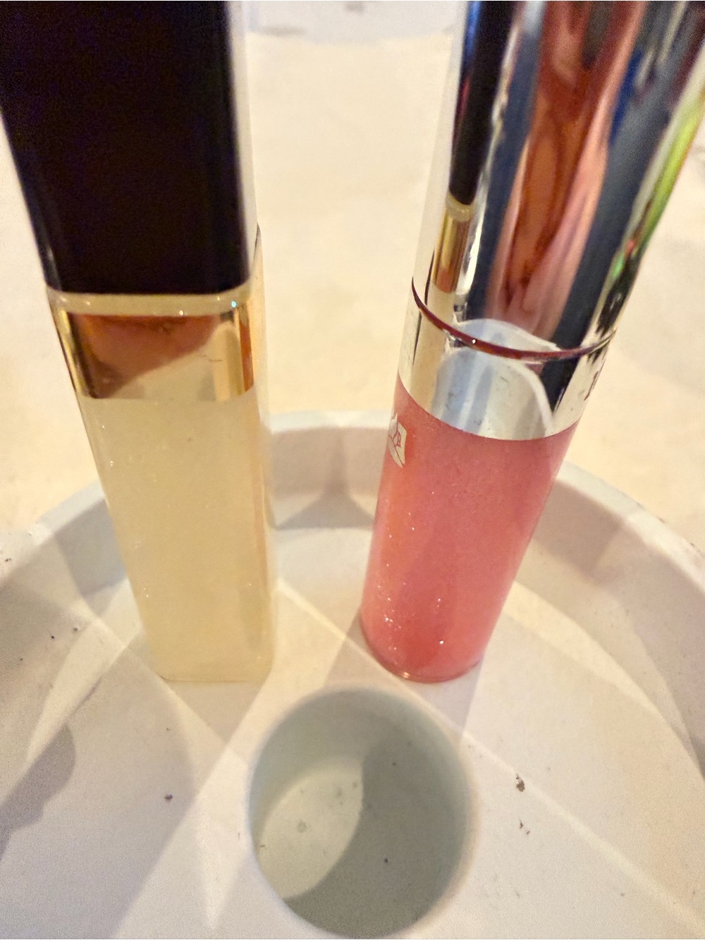 Elizabeth Arden Lip Gloss Duo β Clear and Shimmery Pink